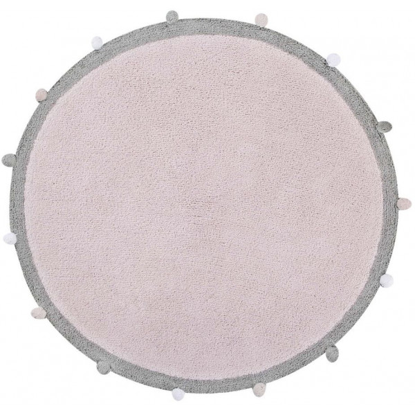 Ковер Lorena Canals с помпонами розовый 120D
