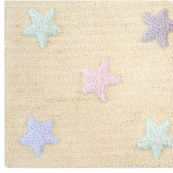 Ковер Lorena Canals Триколор Звезды Stars Tricolor ванильный 120*160