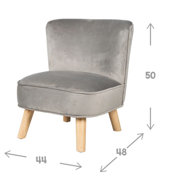 Детское велюровое кресло Roba Lil Sofa (450120GA)