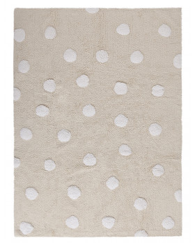Ковер Lorena Canals Polka Dots в горошек (бежевый-белый) 120*160
