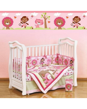 Giovanni Shapito Pink ZOO комплект белья в кроватку 60х120 