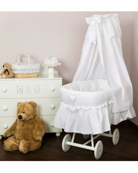 Плетеная колыбель Italbaby Amore с пологом